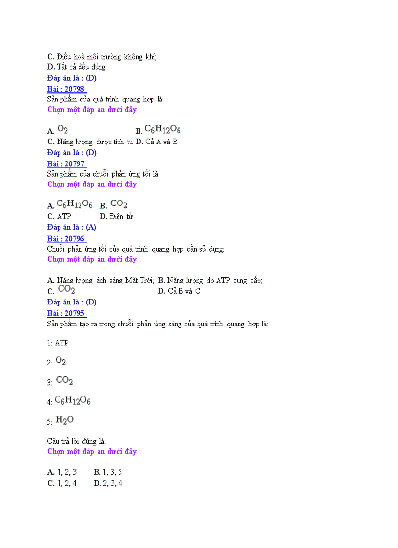 image for page Ôn thi tốt nghiệp THPT môn Sinh học 2008 THPT Nguyễn Huệ Nam Định Đề số 5