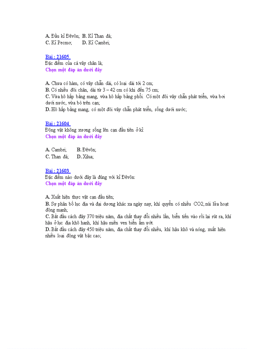 image for page Đề ôn thi trắc nghiệm tốt nghiệp THPT môn Sinh Đề 8