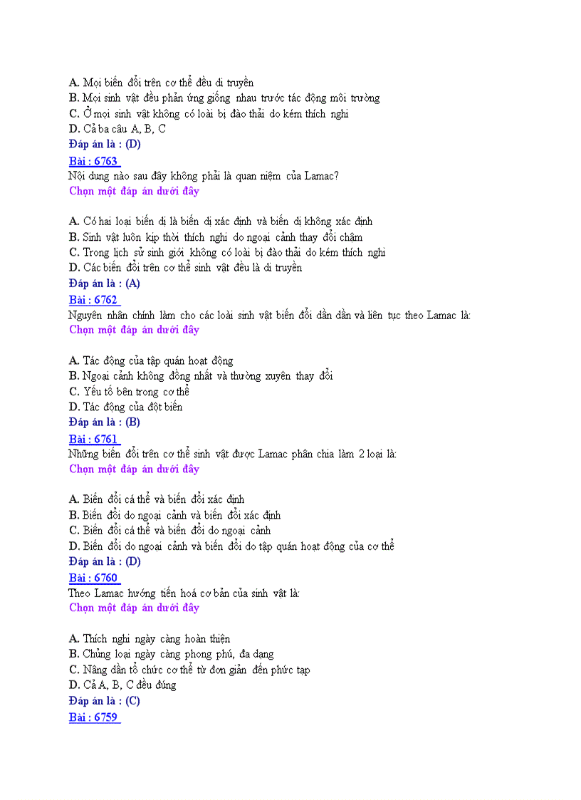 image for page Đề ôn thi trắc nghiệm tốt nghiệp THPT môn Sinh Đề 12