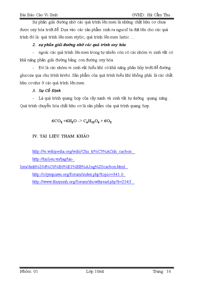 image for page Dinh dưỡng cacbon và vai trò của vi sinh vật trong vòng tuần hoàn trong tự nhiên