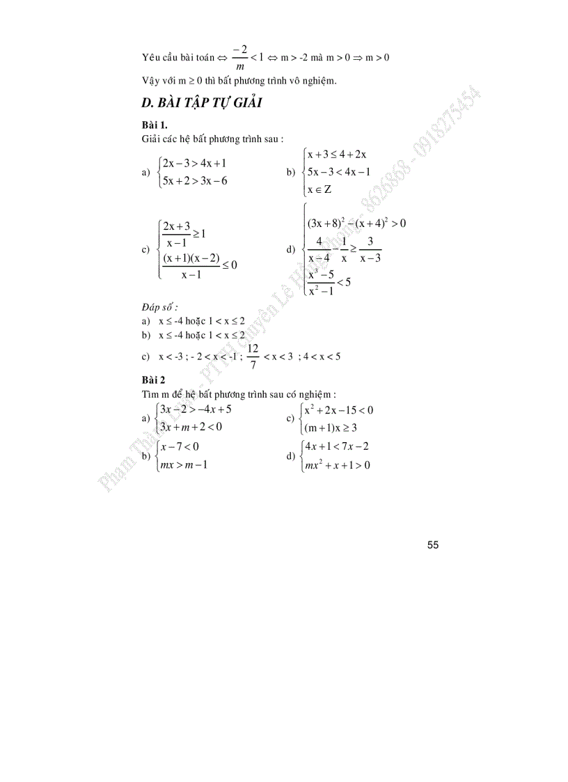 image for page Hệ phương trình bậc nhất một ẩn