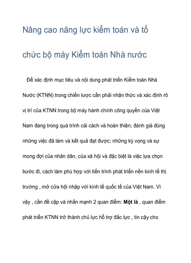 image for page Nâng cao năng lực kiểm toán và tổ chức bộ máy