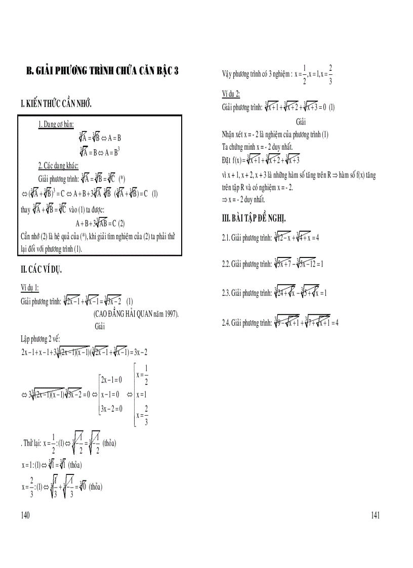 image for page Giải phương trình chứa căn bậc 3