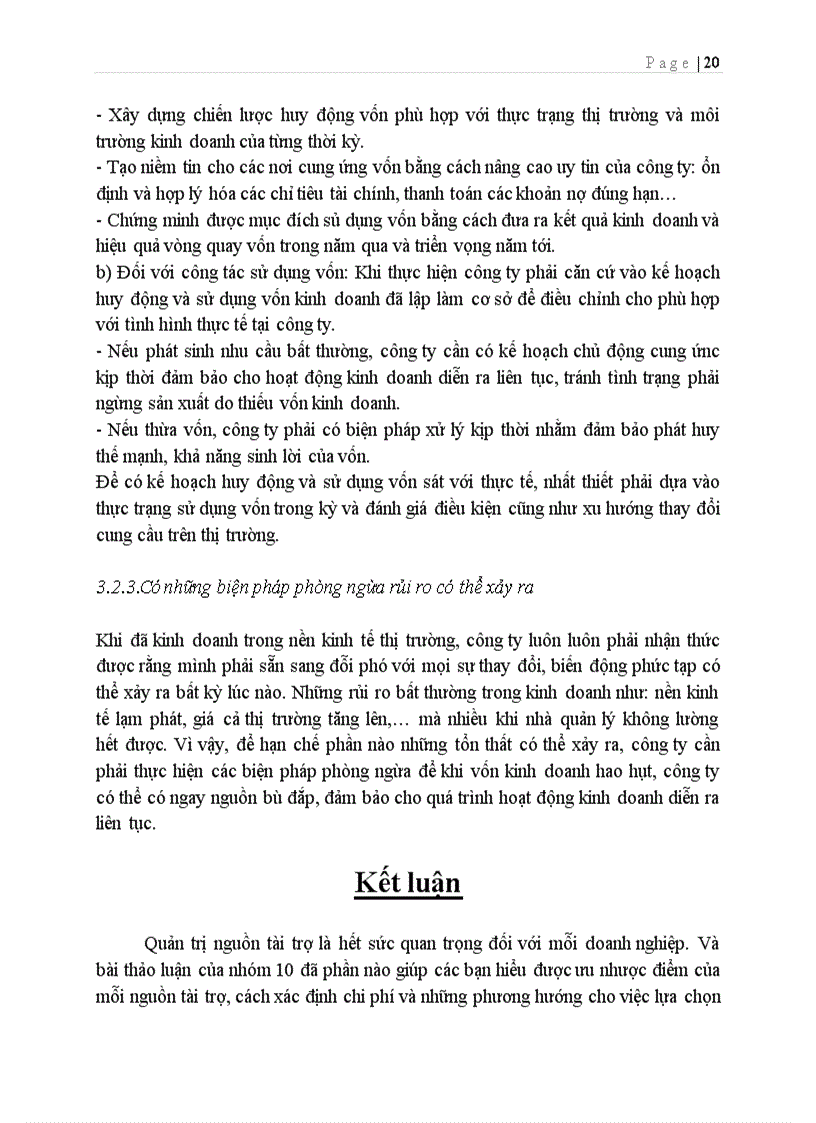 image for page Quản trị nguồn tài trợ tại công ty cổ phần FPT Thực trạng và giải pháp