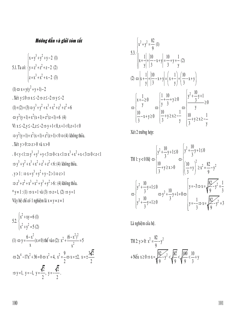 image for page Các dạng hệ phương trình đặc biệt