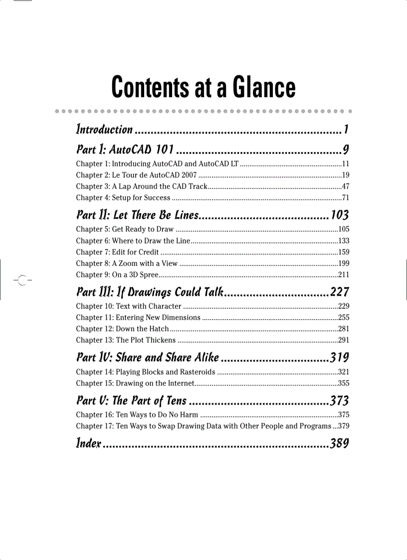 image for page AutoCAD 2007 FOR DUMmIES