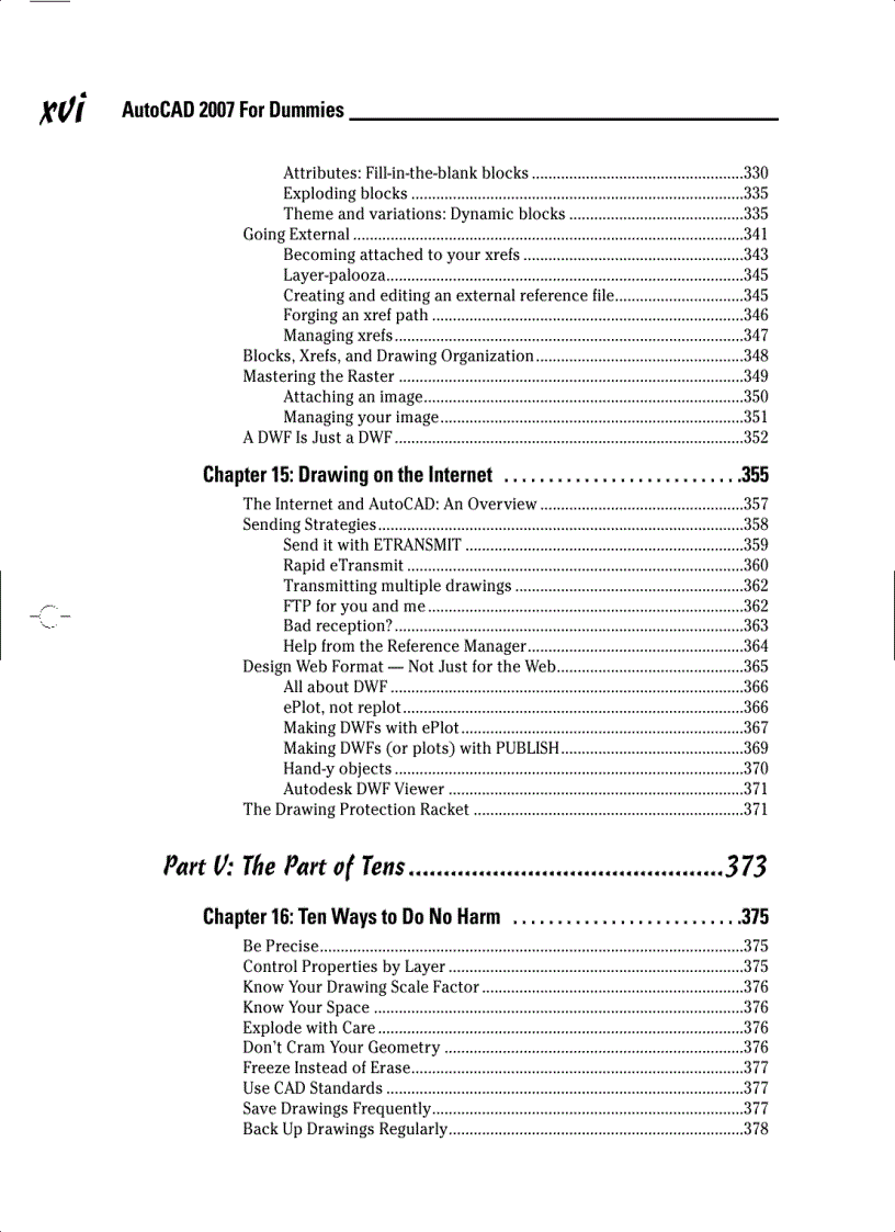 image for page AutoCAD 2007 FOR DUMmIES
