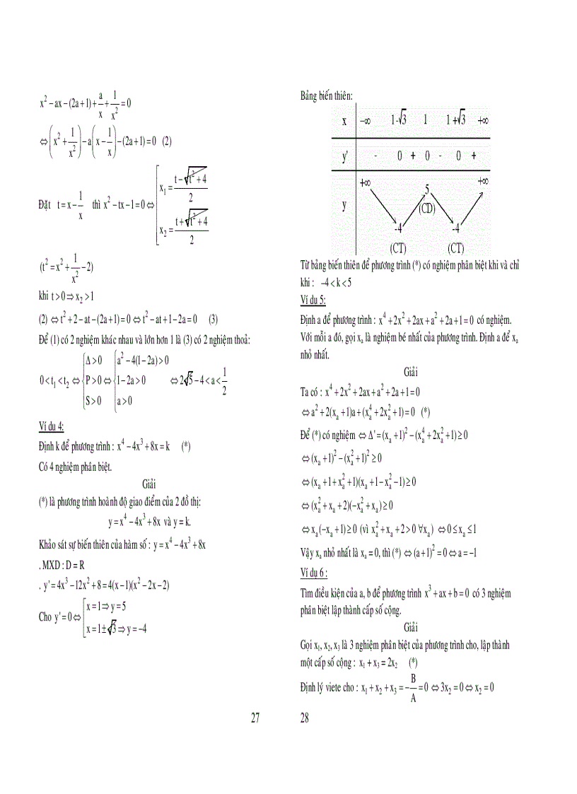 image for page Phương trình bậc 3 bậc 4 quy về phương trình bậc 2