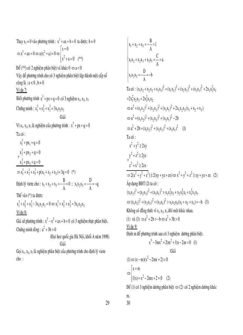 image for page Phương trình bậc 3 bậc 4 quy về phương trình bậc 2