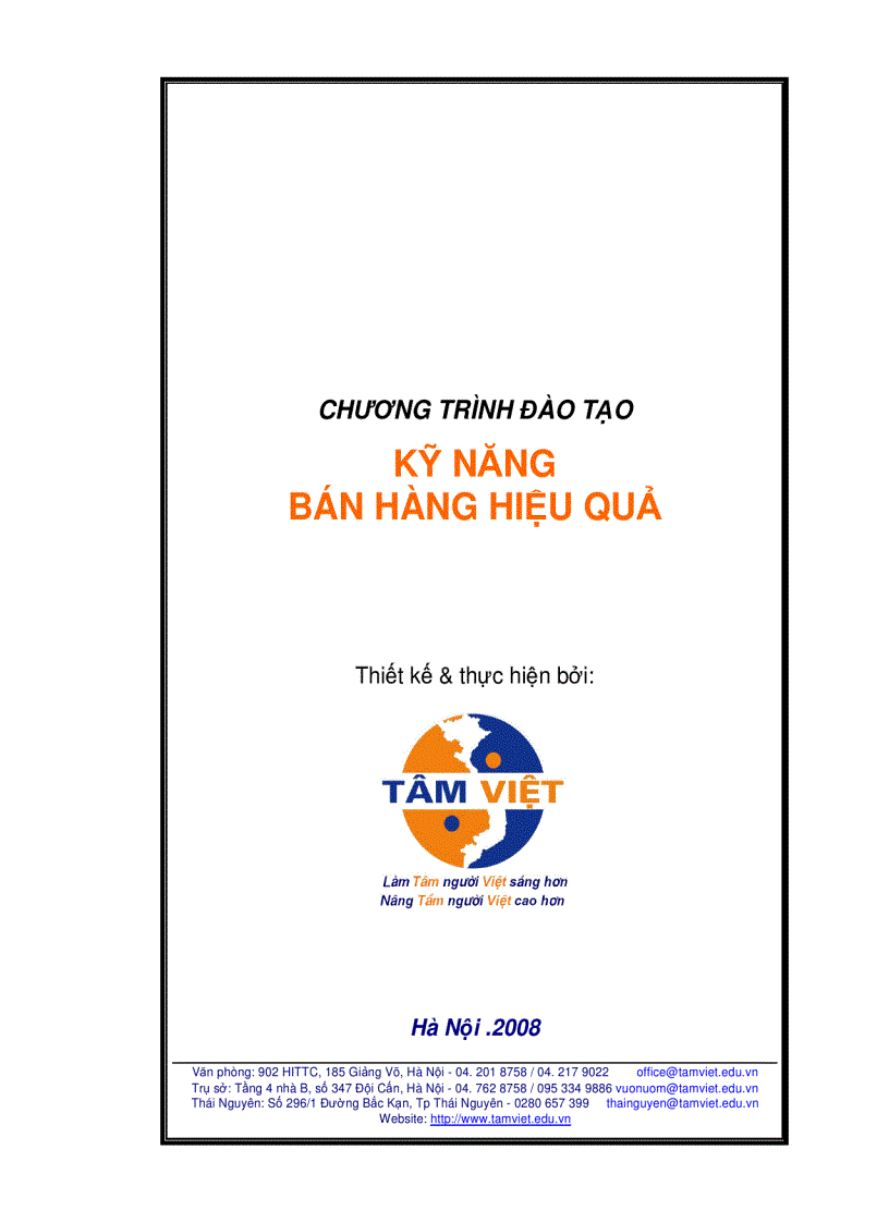 image for page Chương trình đạo tạo Kỹ năng bán hàng hiệu quả