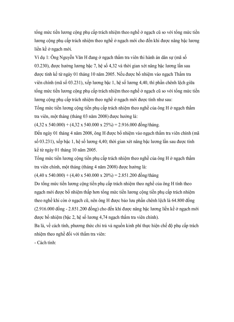 image for page Một số quy định hướng dẫn về chế độ phụ cấp thẩm tra viên thi hành án dân sự