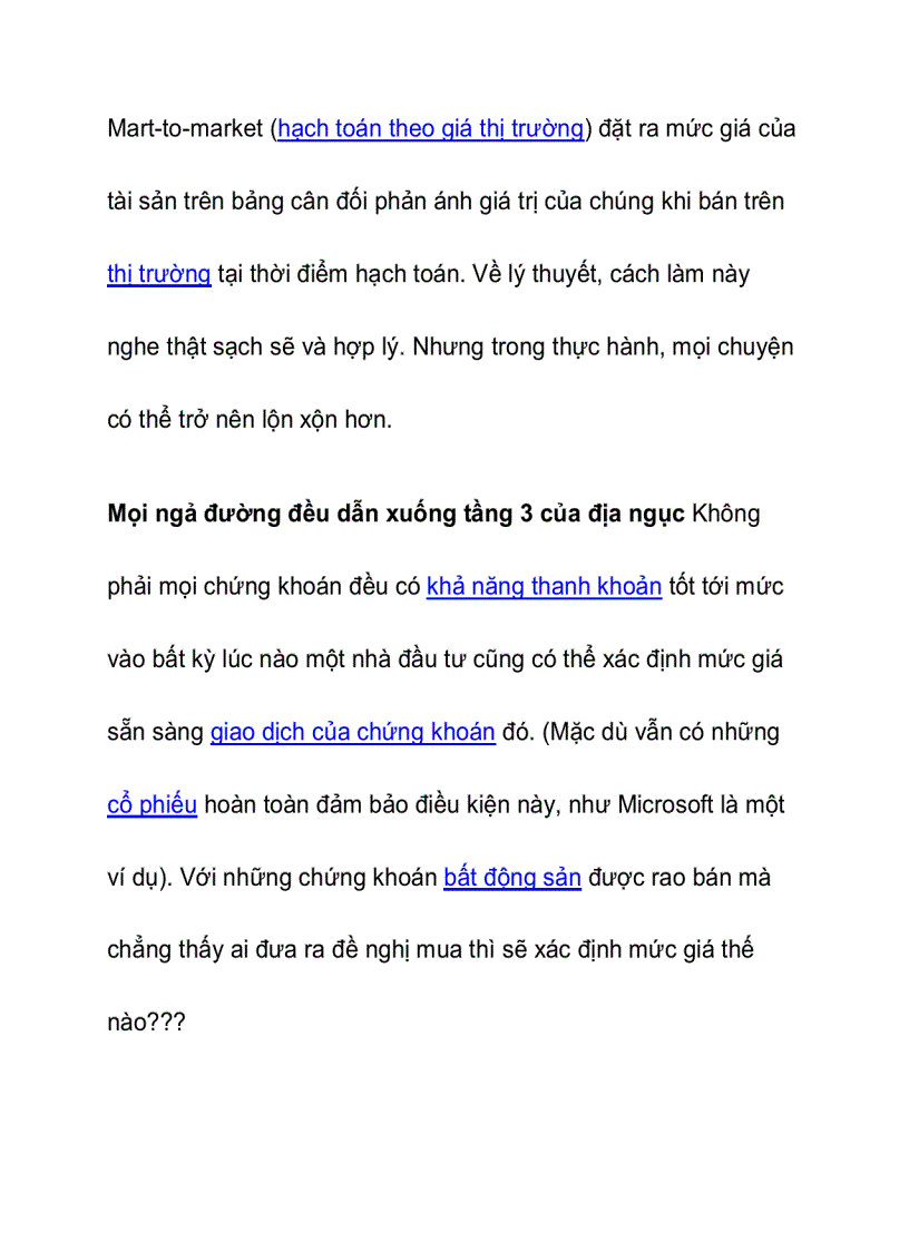 image for page Tiêu chuẩn hạch toán Mark To Market những điều cần biết