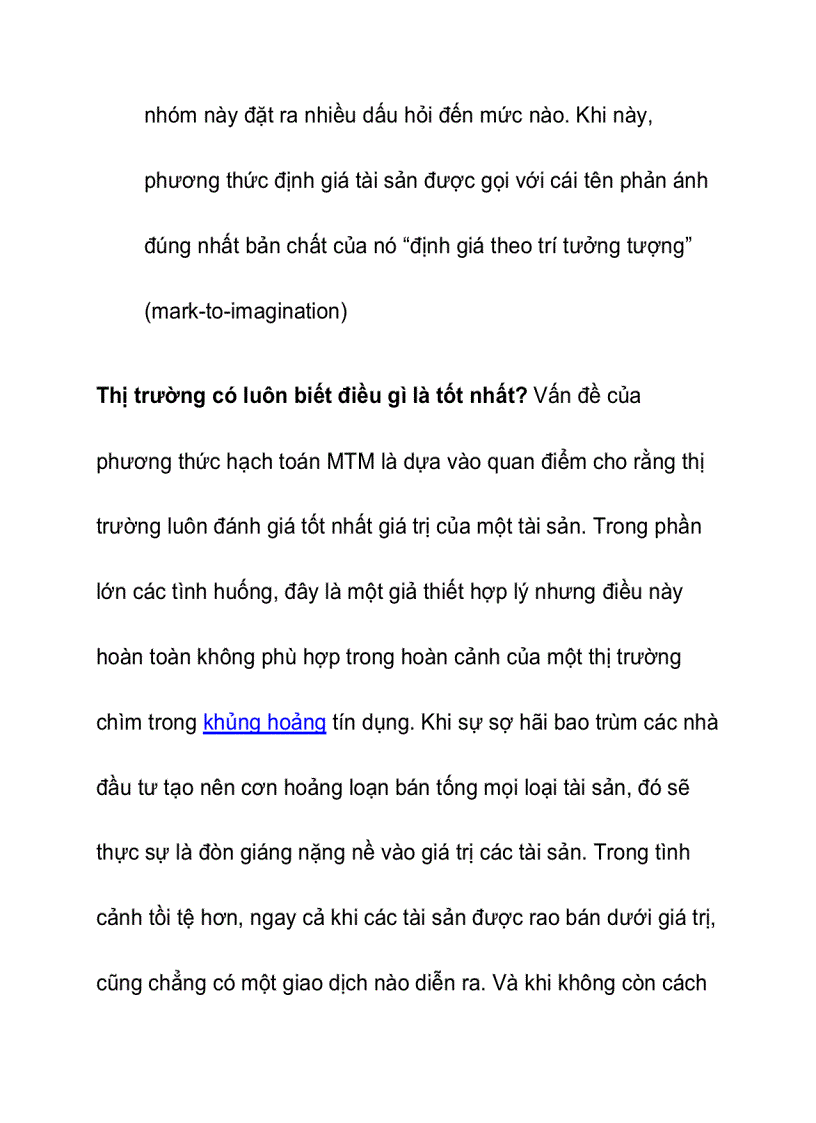 image for page Tiêu chuẩn hạch toán Mark To Market những điều cần biết