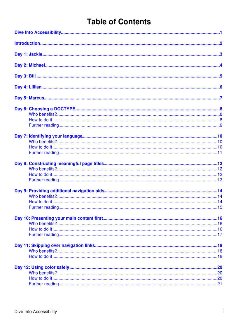 image for page Dive Into Accessibility