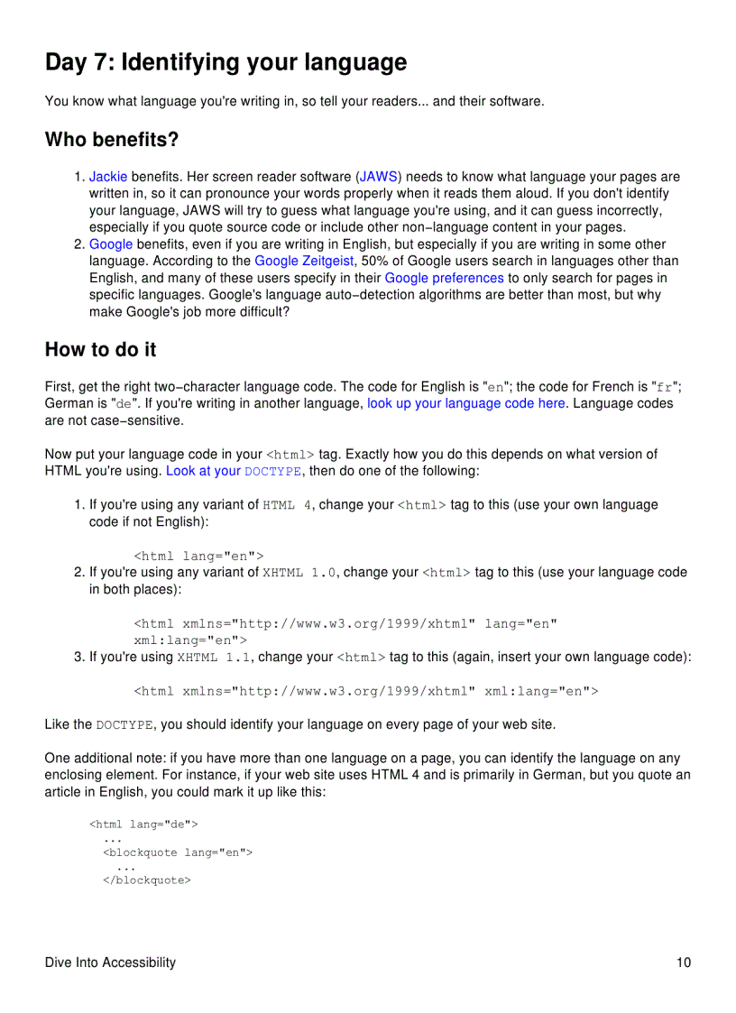 image for page Dive Into Accessibility