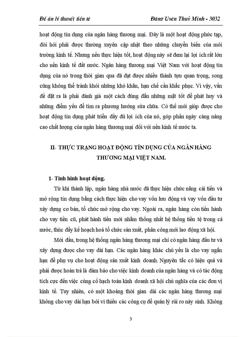 image for page Thực trạng hoạt động tín dụng của các Ngân hàng thương mại Việt Nam