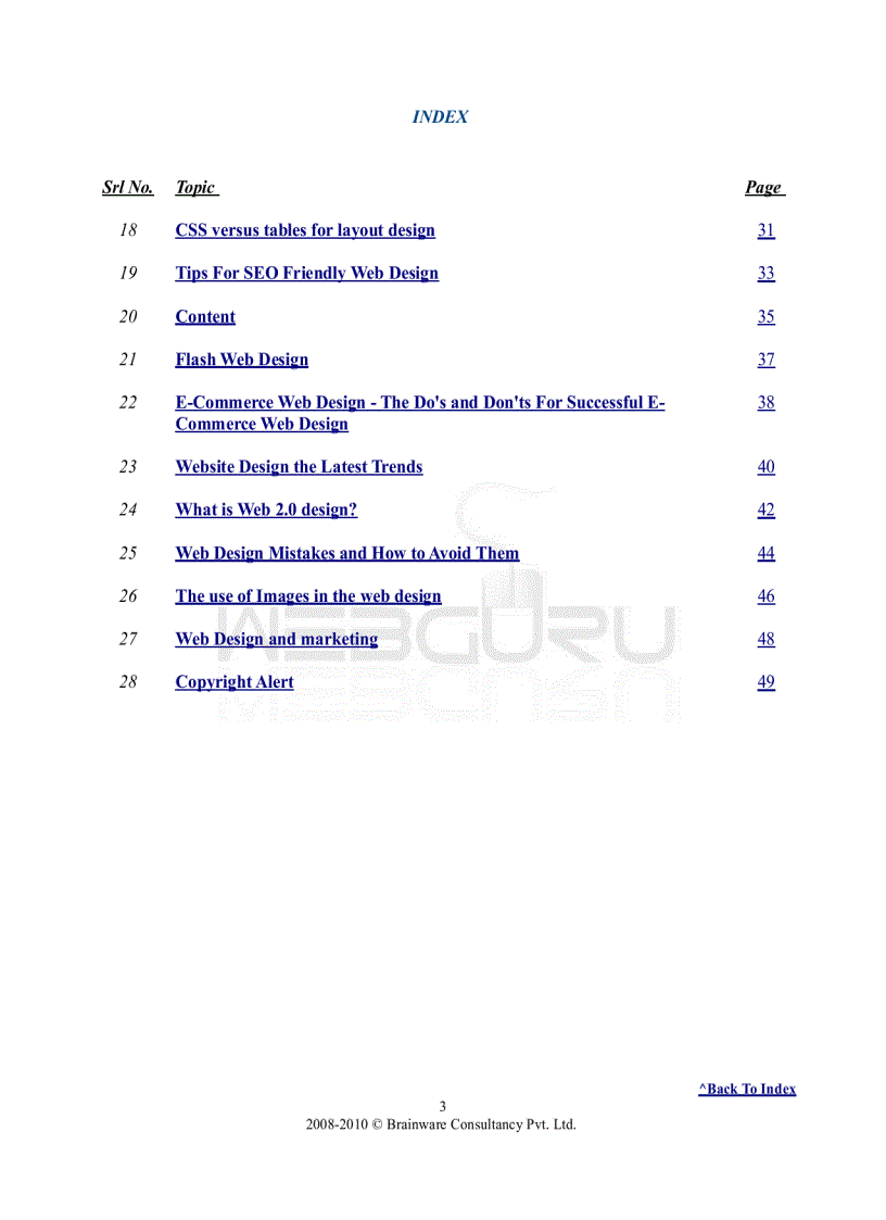 image for page Free webdesign e book