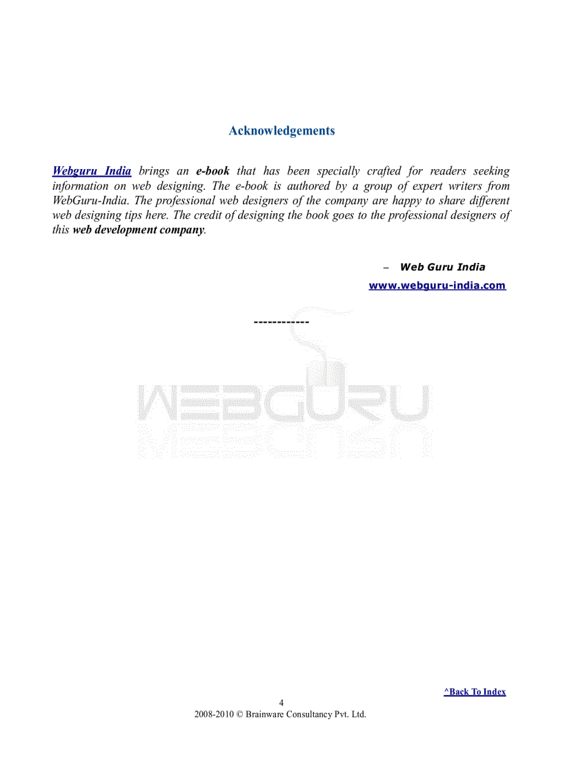 image for page Free webdesign e book