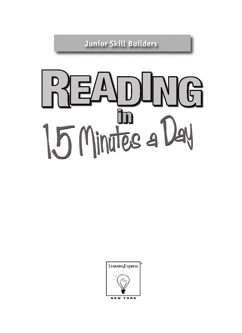 image for page Express Reading in 15 Minutes a Day Junior Skill Buider
