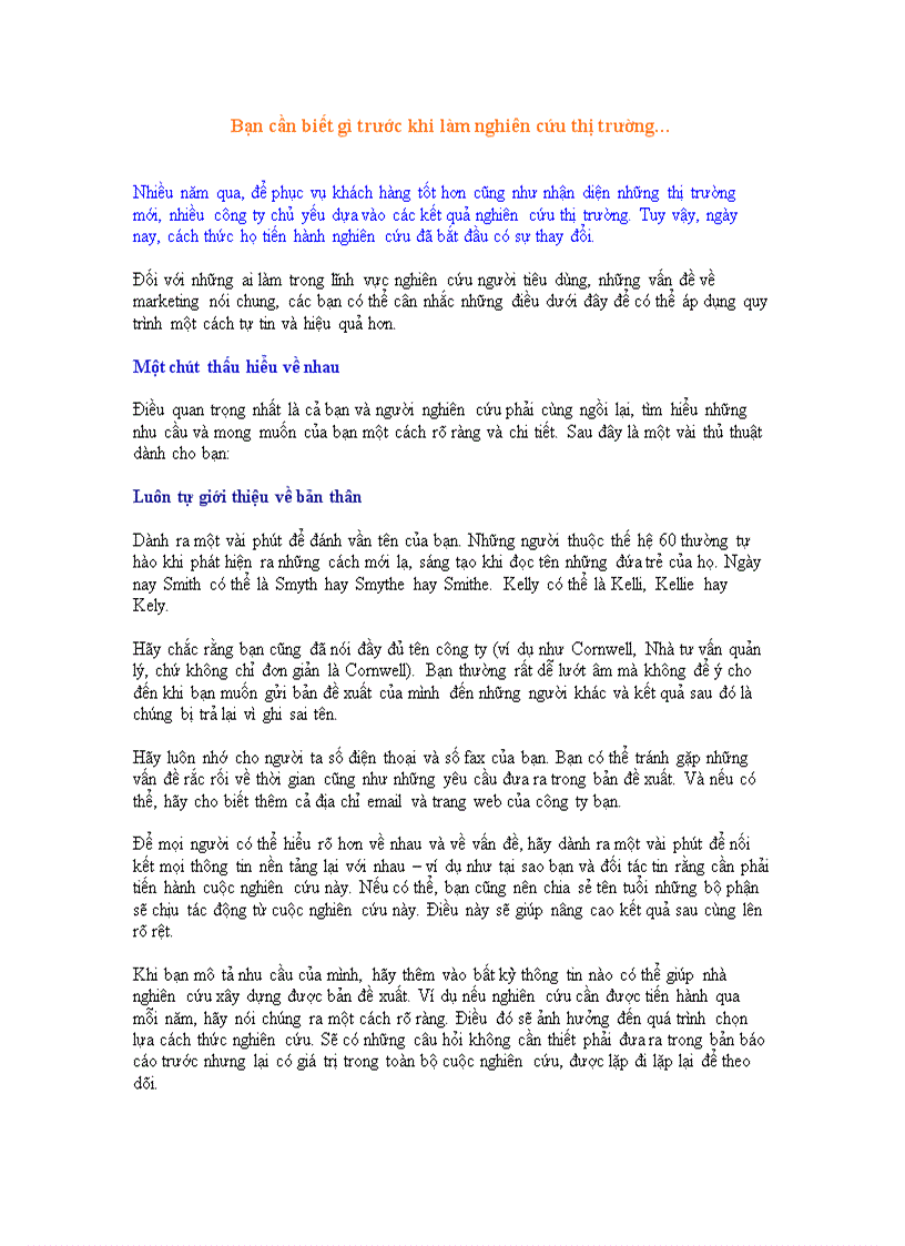 image for page Bạn cần biết gì trước khi làm nghiên cứu thị trường