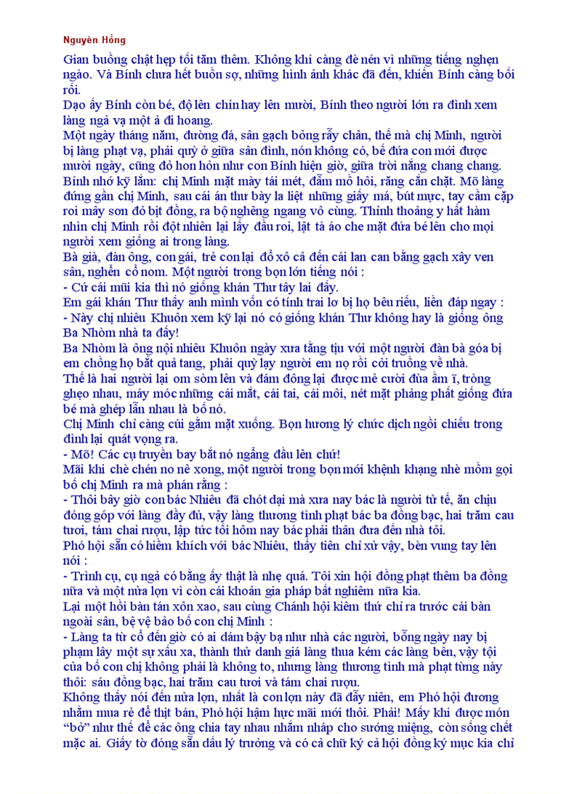 image for page Tiểu thuyết Bỉ vỏ của Nguyên Hồng