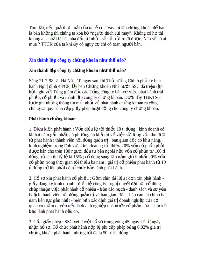 image for page Giải thích thuật ngữ Chứng khoán