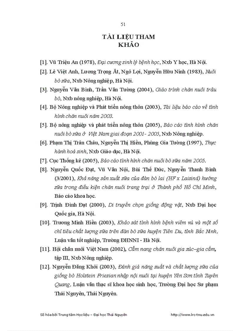 image for page Nghiên cứu thành phần hóa sinh sữa của bò lai f2 lai f1 x holstein friesian nuôi tại đồng hỷ thái nguyên