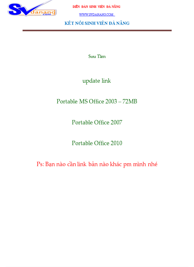 image for page Hot MF Portable Office 2003 2007 2010 Office không cần cài đặt