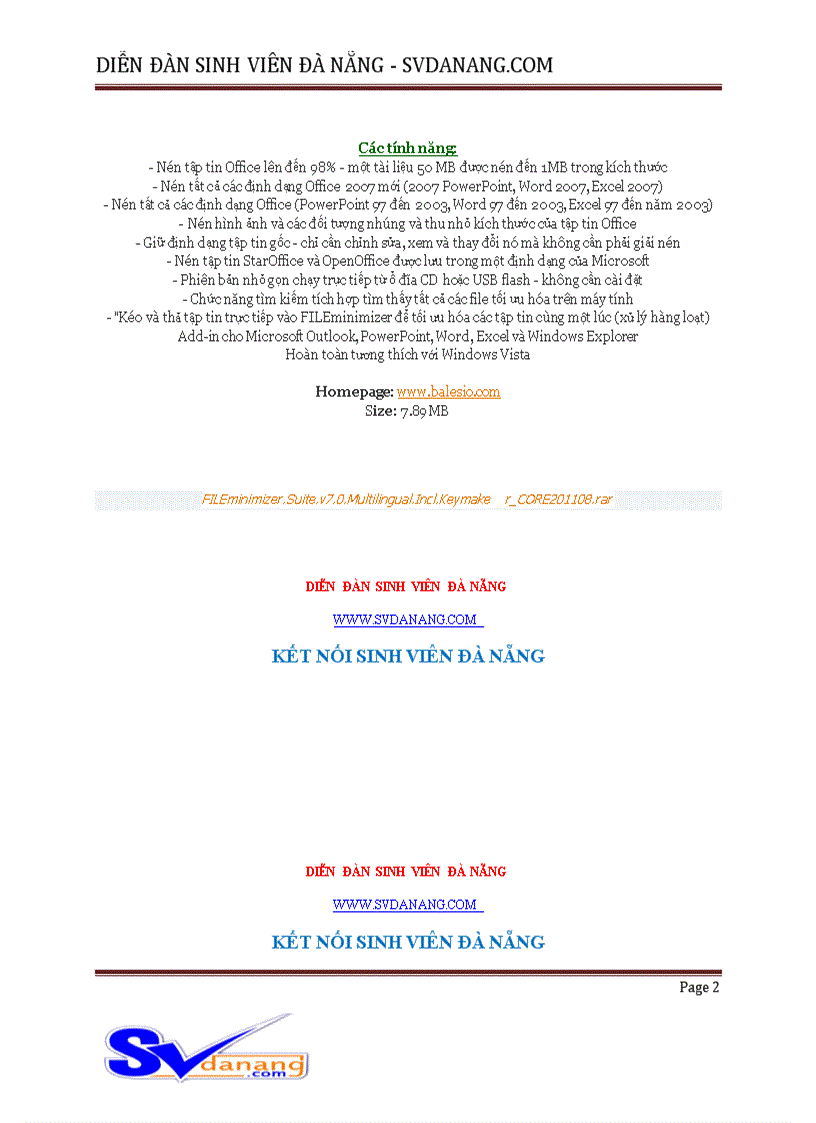 image for page FILEminimizer Suite v7 0