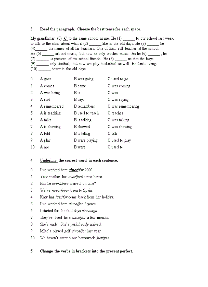 image for page Elementary Language Practice