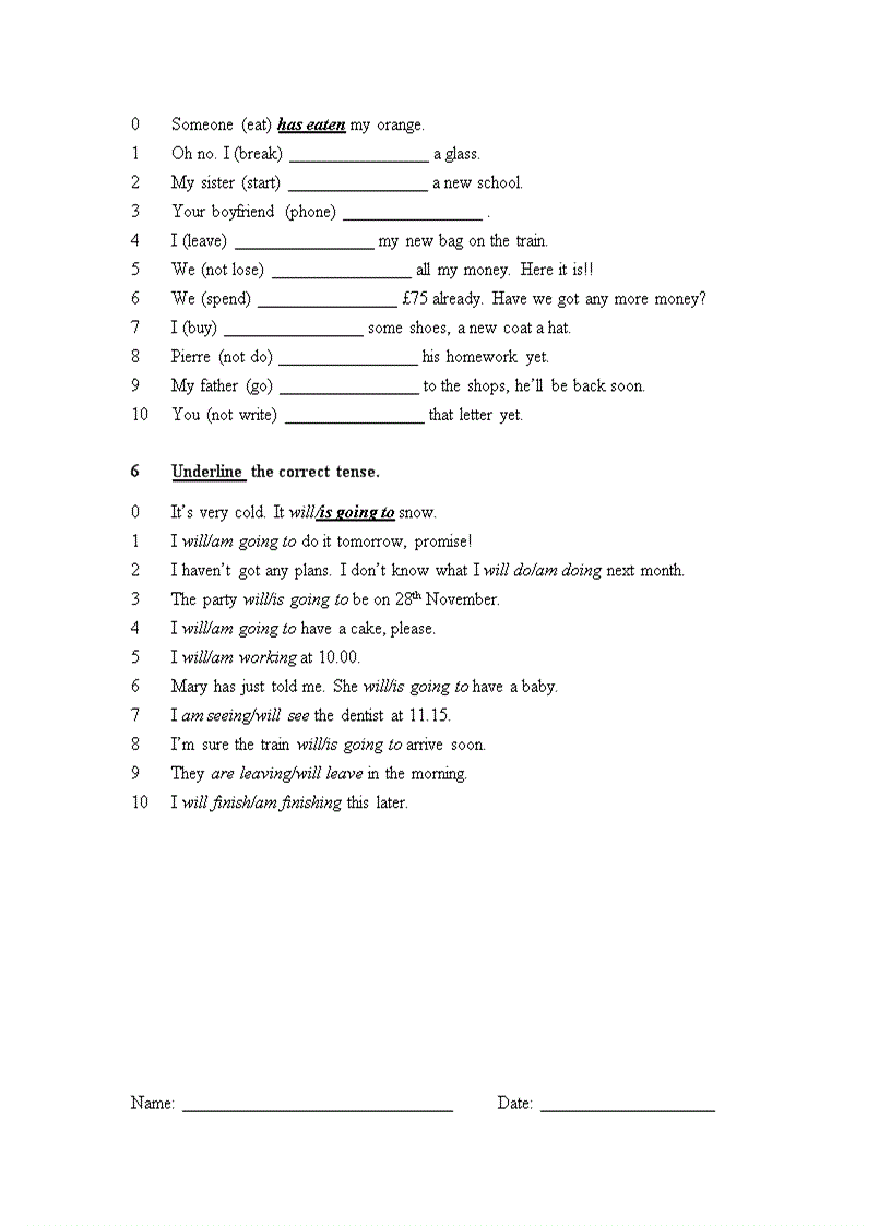 image for page Elementary Language Practice