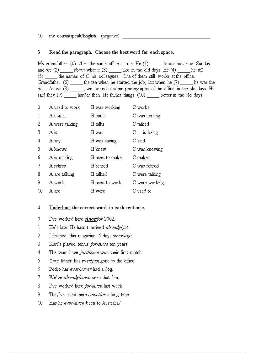 image for page Elementary Language Practice
