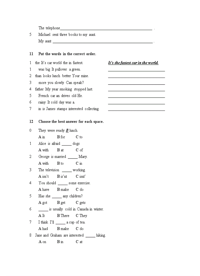 image for page Elementary Language Practice