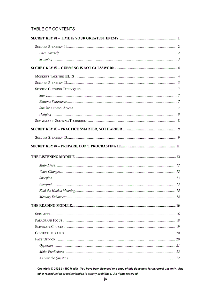 image for page Ielts secrets Your Key to IELTS Success