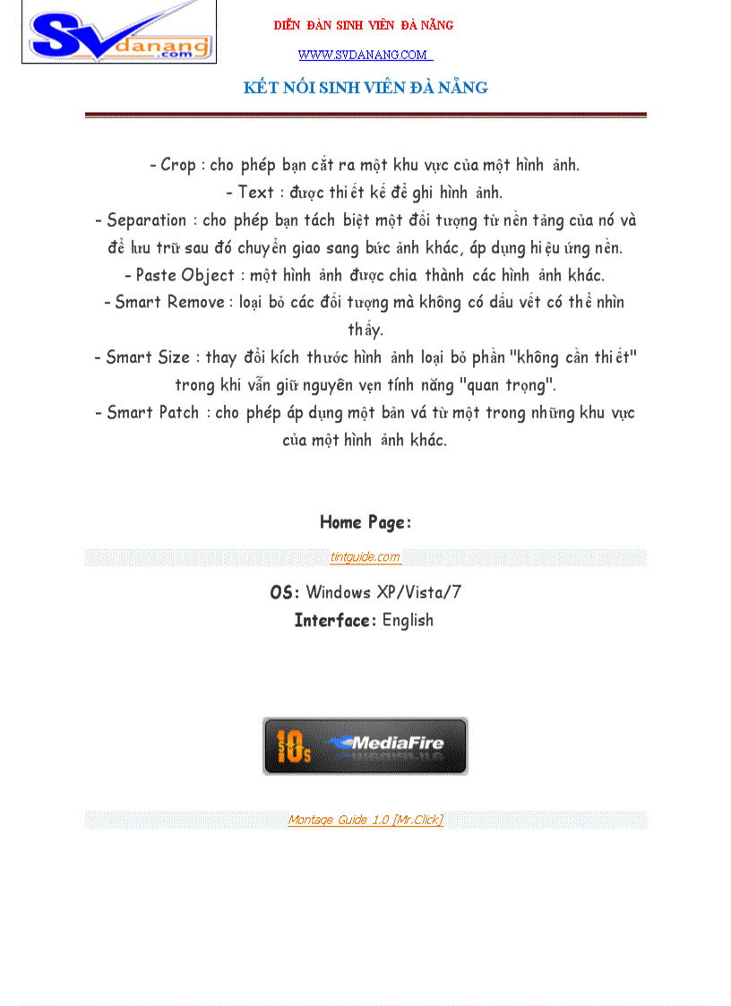 image for page Photo Montage Guide 1 0 Hưỡng dẫn thao tác hình ảnh