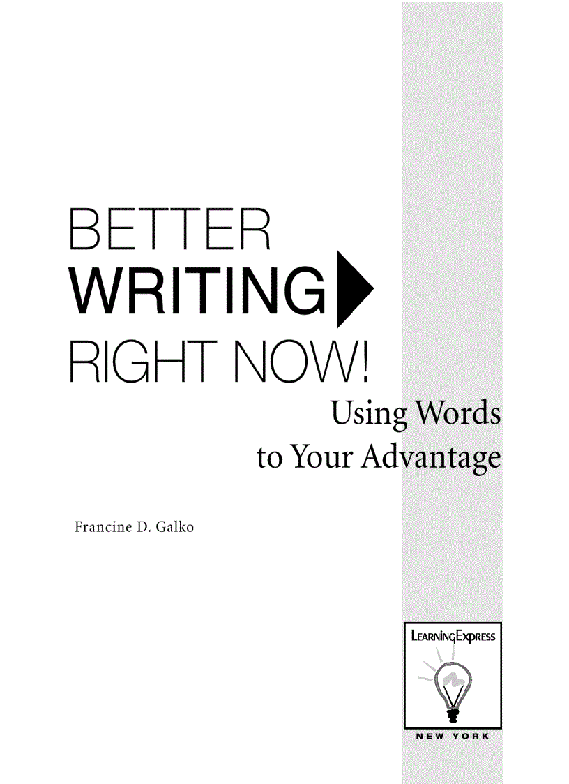 image for page Better Writing Right Now
