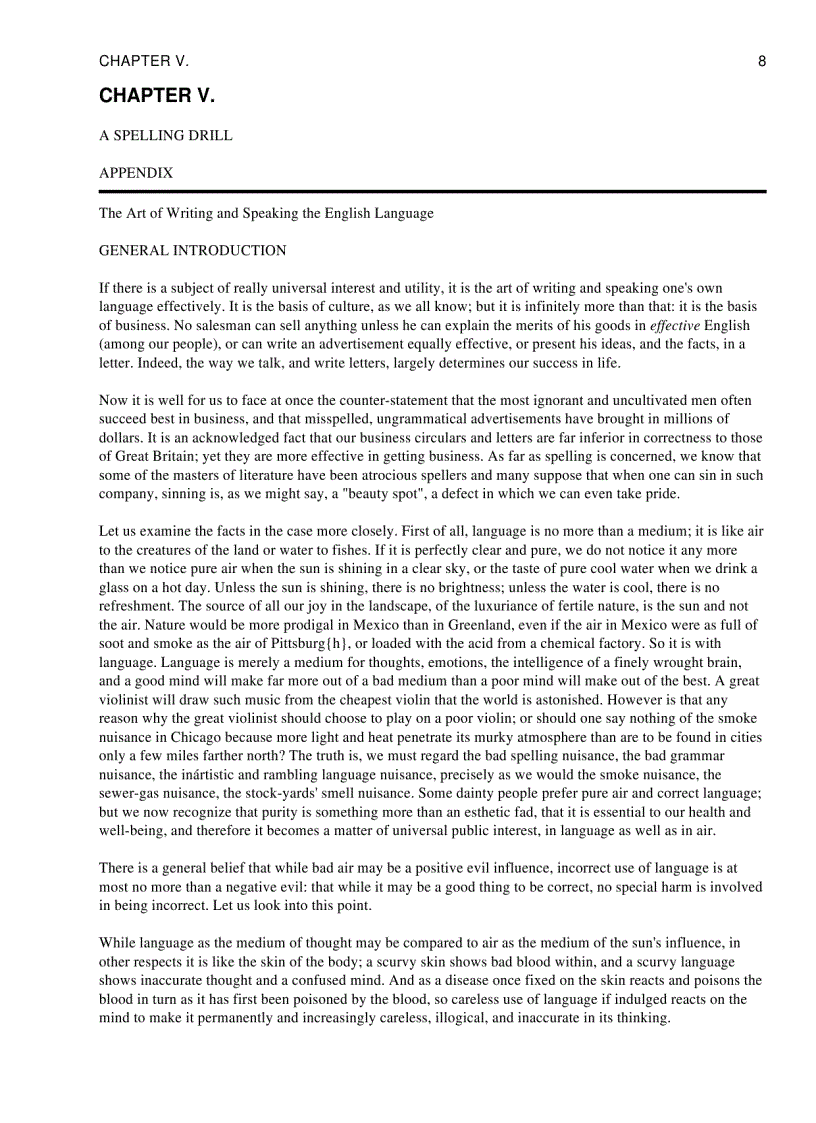 image for page The Art of Writing and Speaking the English Language