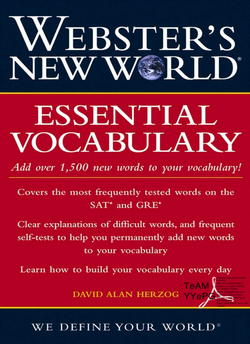 image for page Essential vocabulary