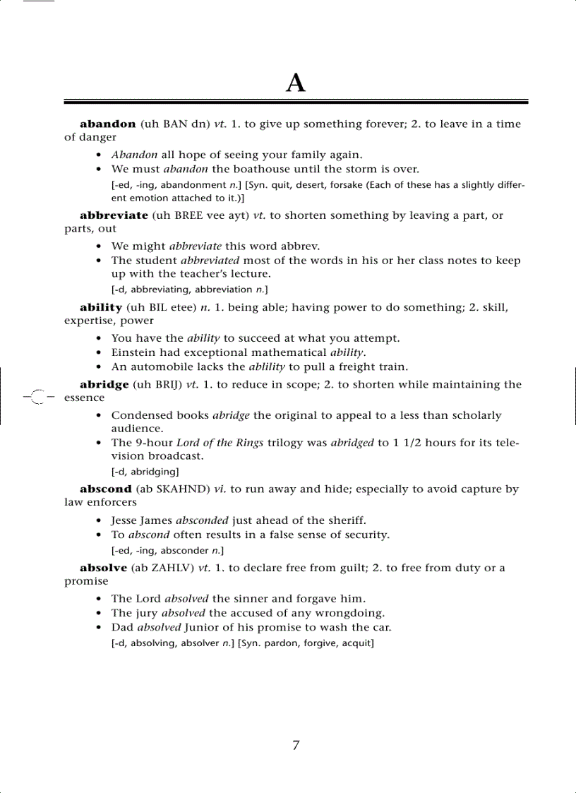 image for page Essential vocabulary