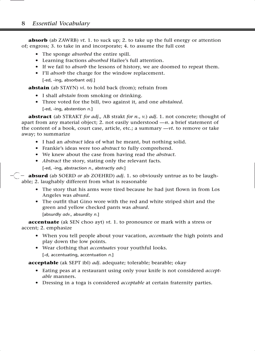 image for page Essential vocabulary