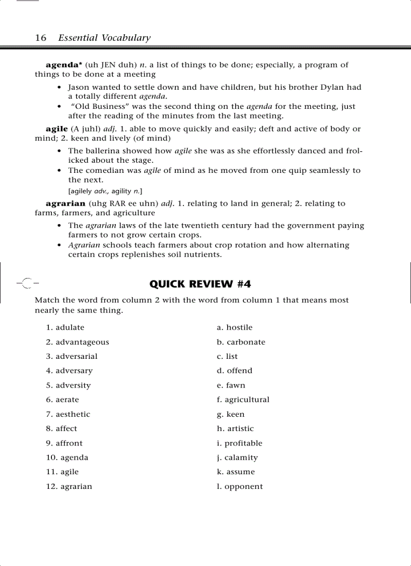 image for page Essential vocabulary