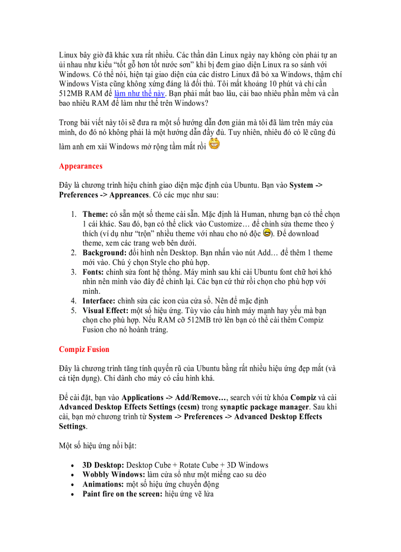 image for page Tùy biến giao diện cho Ubuntu