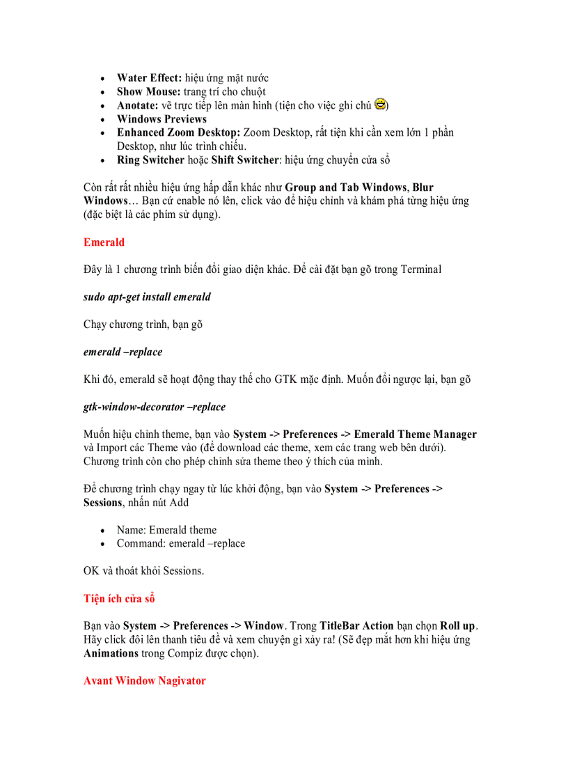 image for page Tùy biến giao diện cho Ubuntu