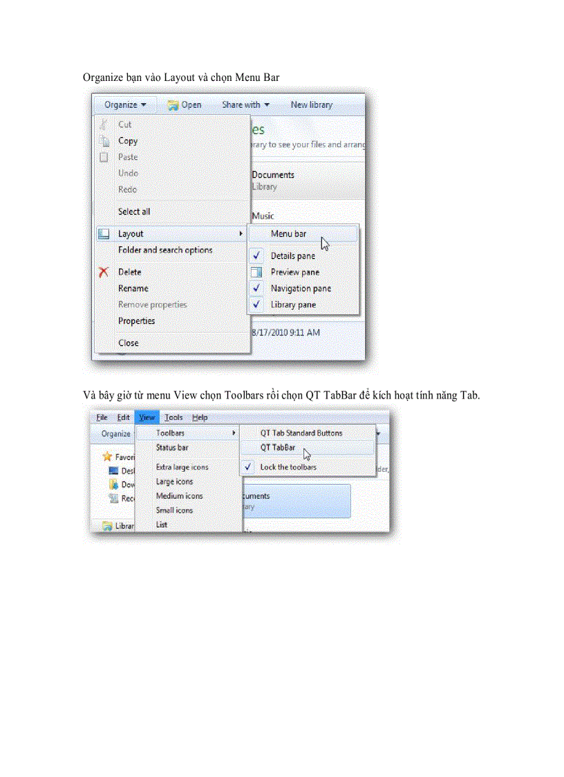 Bổ sung tính năng Tab vào Explorer trên windows 7