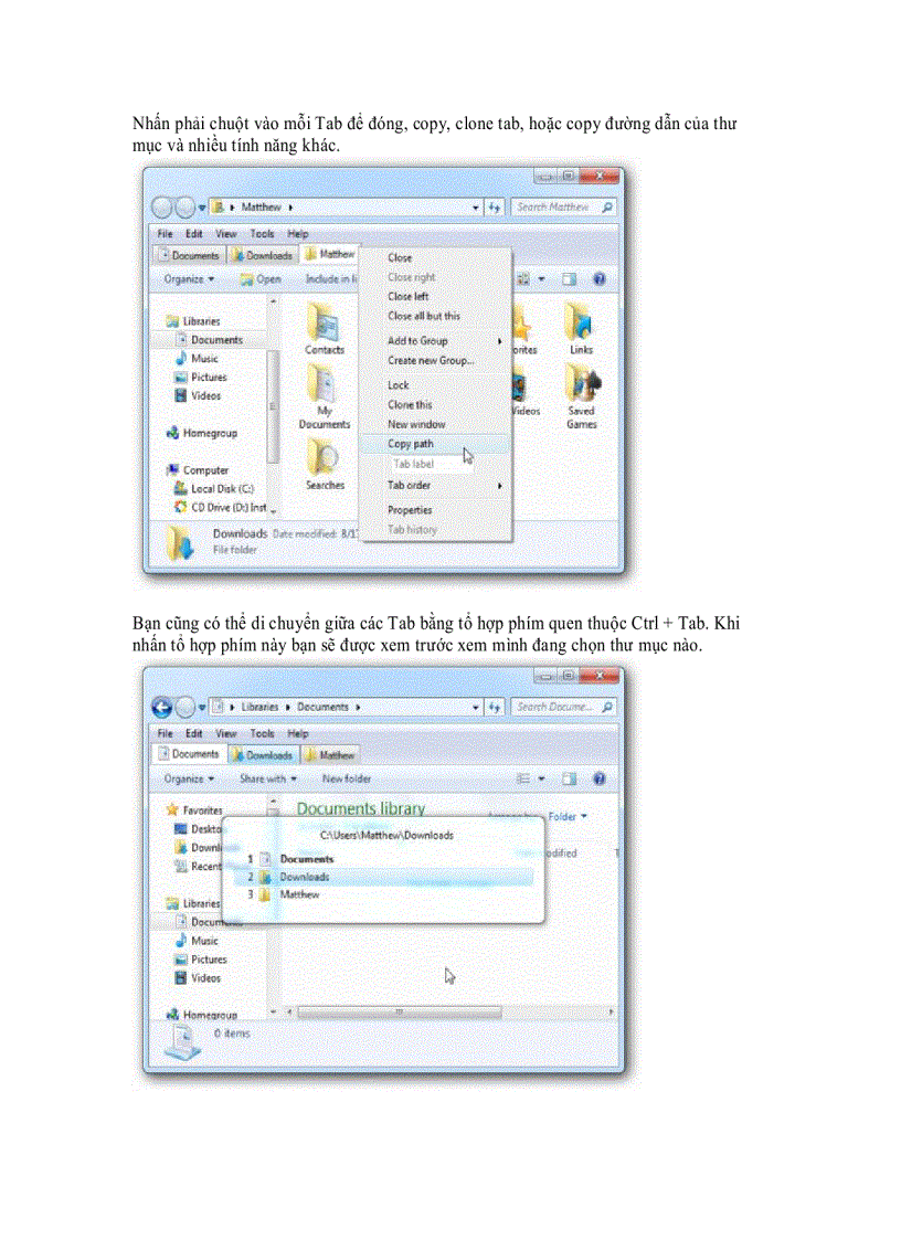 Bổ sung tính năng Tab vào Explorer trên windows 7