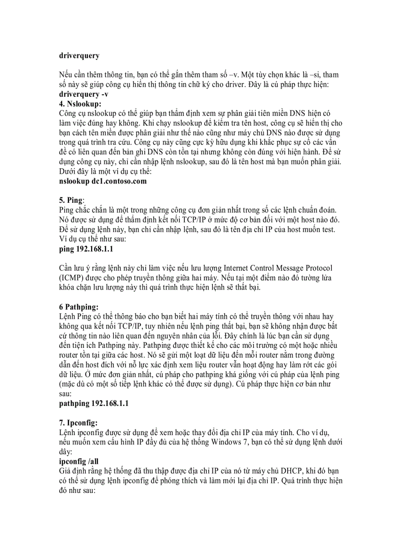 image for page Lệnh window 7 mà quản trị mạng cần nắm vững