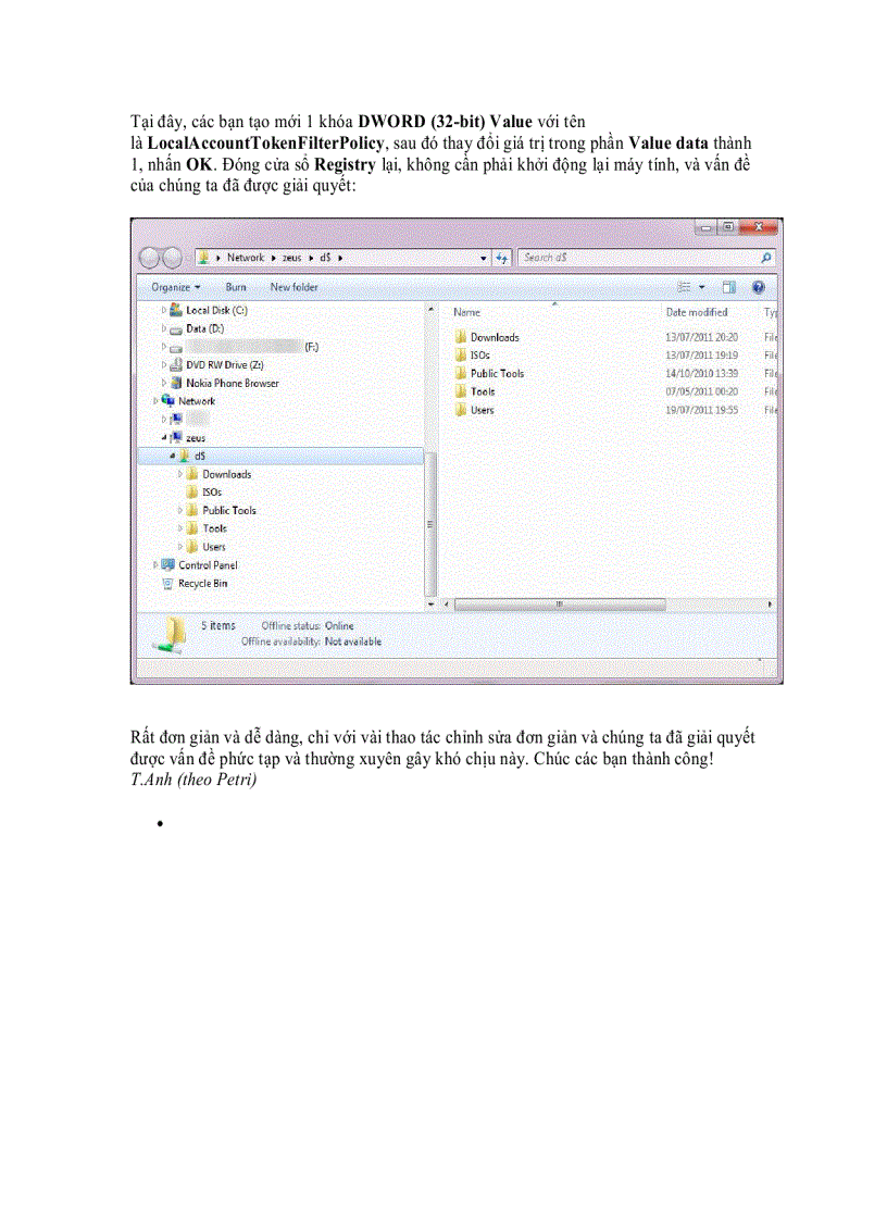 image for page Khắc phục hiện tượng Access Denied trong Windows 7