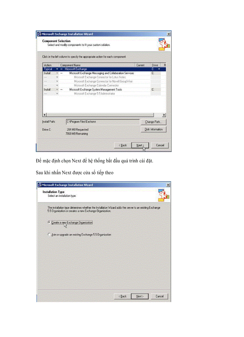 image for page Hướng dẫn cài đặt Exchange Server 2003
