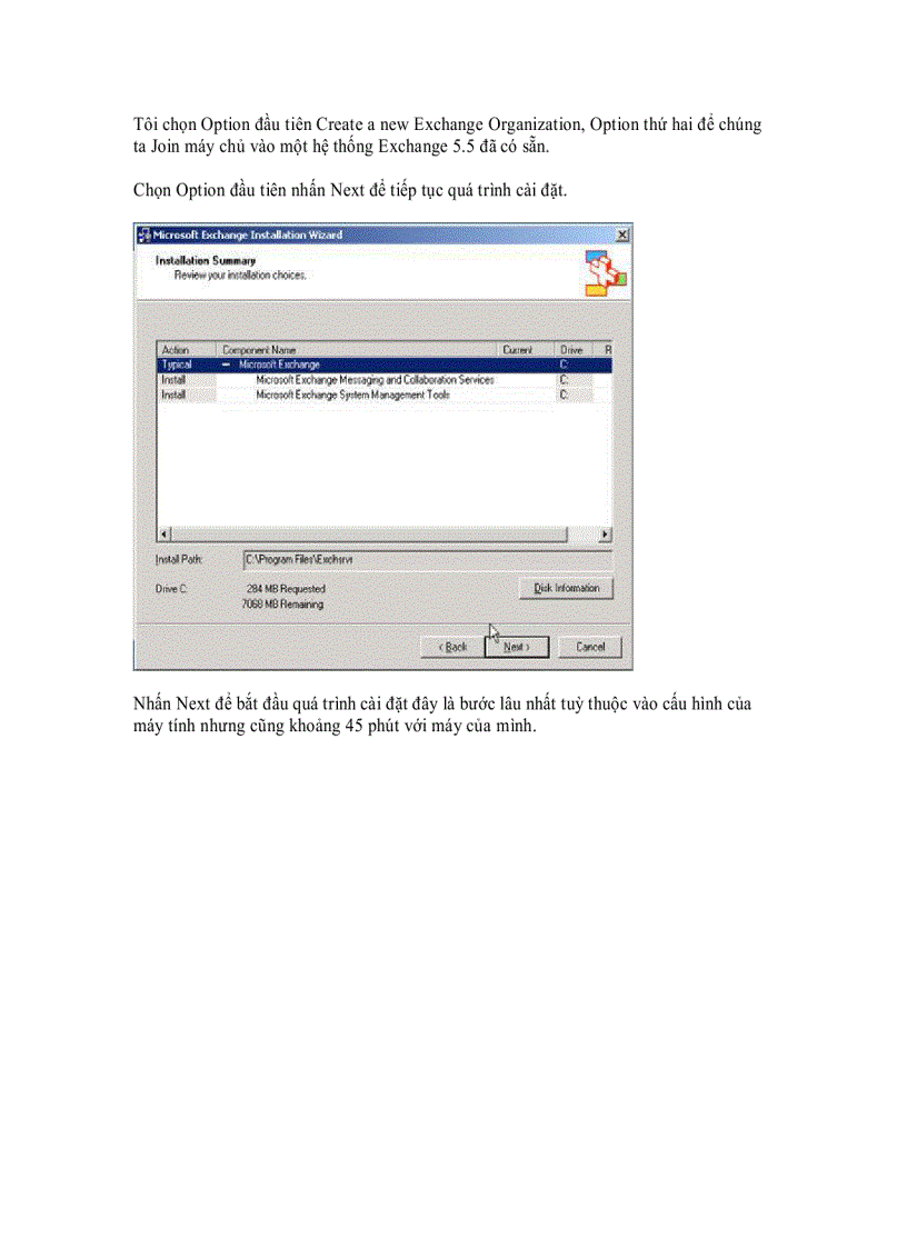 image for page Hướng dẫn cài đặt Exchange Server 2003