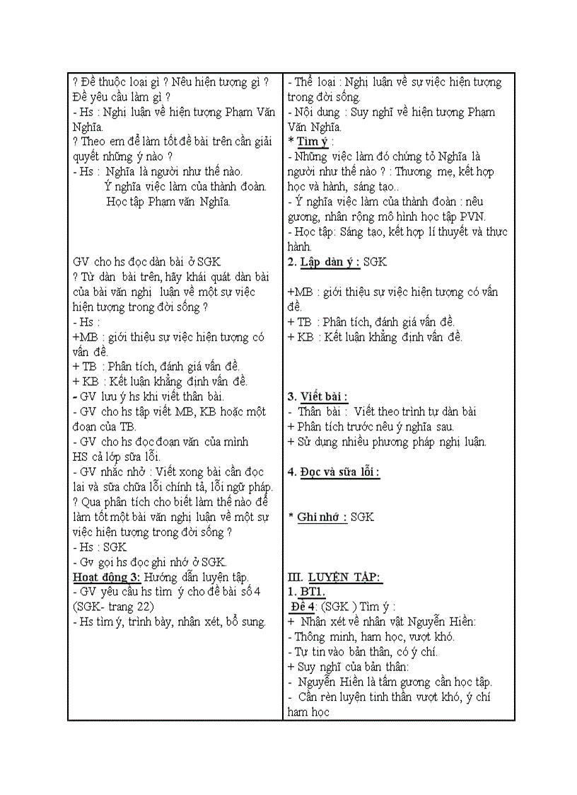 image for page Ngữ văn CÁCH LÀM BÀI VĂN NGHỊ LUẬN VỀ MỘT SỰ VIỆC HIỆN TƯỢNG TRONG ĐỜI SỐNG